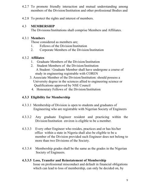 chapter one brief history of the nigerian society of engineers 1.0 ...