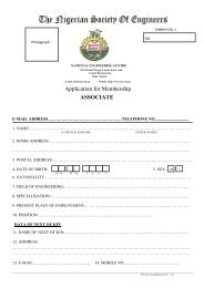 Application for Membership ASSOCIATE