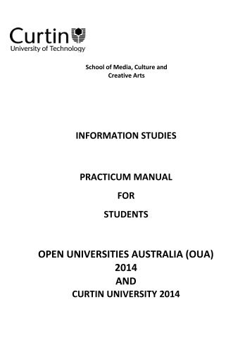 OPEN UNIVERSITIES AUSTRALIA (OUA) 2014 AND
