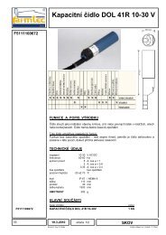 Kapacitní čidlo DOL 41R 10-30 V - farmtec.cz