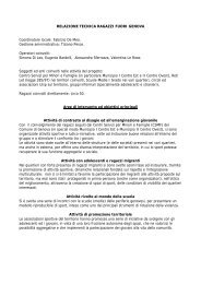 Relazione finale - città di Genova - legge383-Uisp