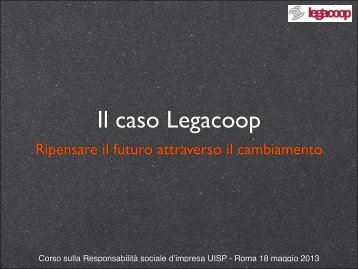 Il caso Legacoop