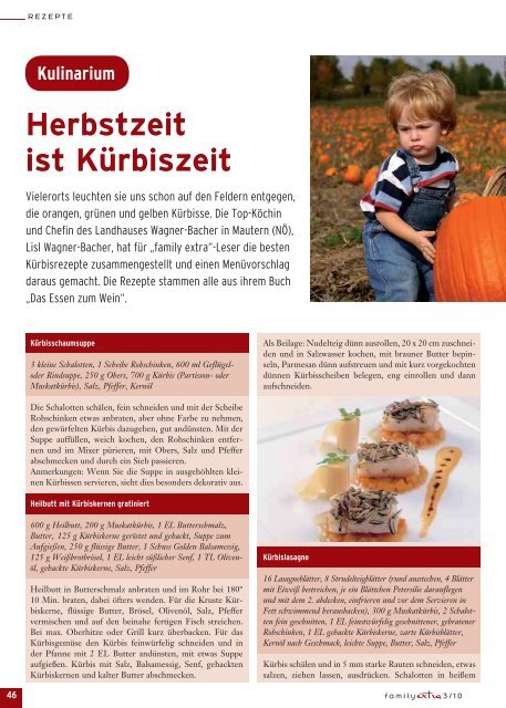 Herbstgenuss in Österreich - Family-Extra