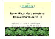 Steviol Glycosides a sweetener from a natural source (?)