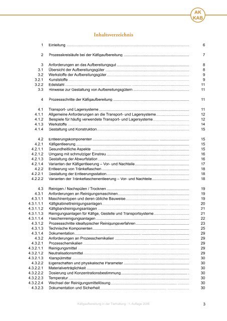 KÄFIGAUFBEREITUNG in der Tierhaltung - IGTp