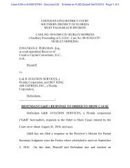 Defendant G&R's Response to Order to Show Cause - Creative ...