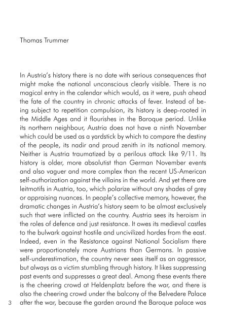Thomas Trummer In Austria's history there is no date with serious ...
