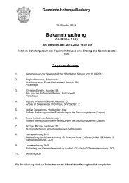 Bekanntmachung zum Download - Hohenpeißenberg