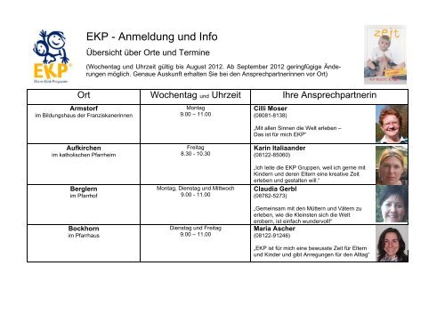 Liste mit allen Orten und unseren EKP - Katholischen Bildungswerk ...