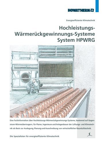 Hochleistungs- Wärmerückgewinnungs-Systeme ... - HOWATHERM