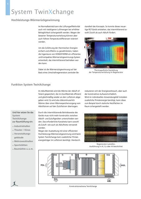 Energieeffiziente Raumlüftung mit dem System ... - HOWATHERM