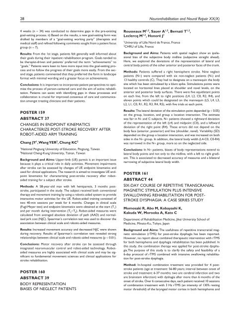 WCNR 2012 Poster Abstracts - DC Conferences