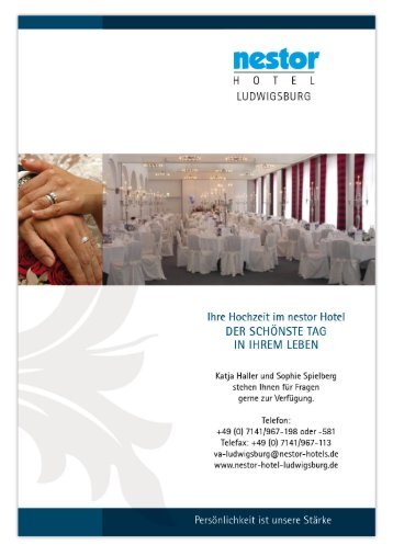 Download: Hochzeitsmappe - nestor Hotel Stuttgart-Ludwigsburg