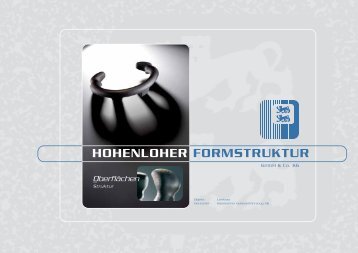 Oberflächen - bei Hohenloher Formstruktur