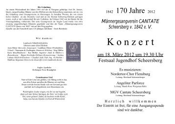 Männergesangverein CANTATE Scheersberg v. 1842 e. V.