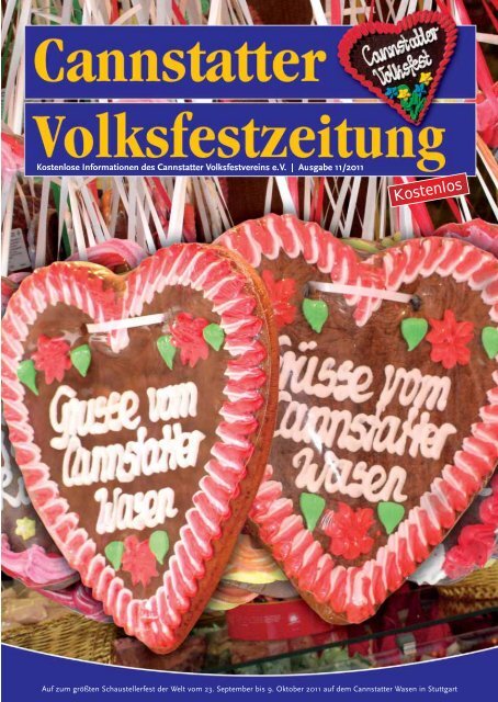 Cannstatter Volksfestzeitung 2011 - Cannstatter Volksfestverein