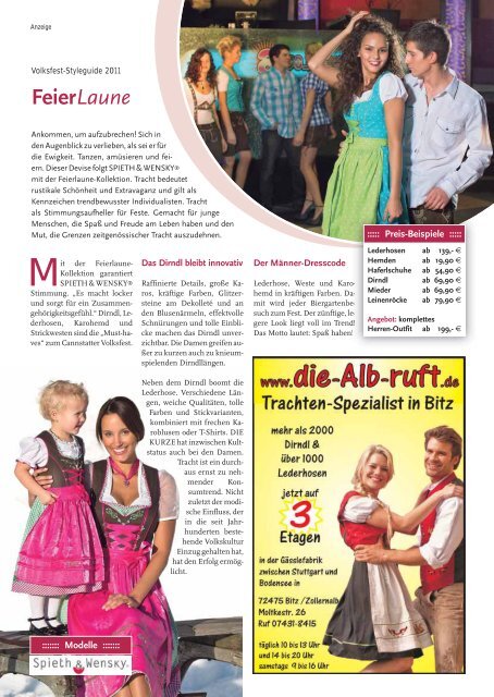 Cannstatter Volksfestzeitung 2011 - Cannstatter Volksfestverein