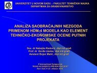 NebojÅ¡a RadoviÄ - Analiza saobraÄajnih nezgoda primenom...