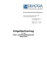 Entgelttarifvertrag - DEHOGA Niedersachsen