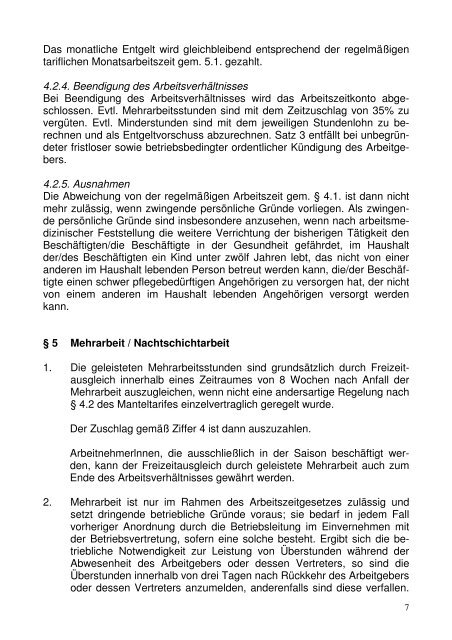 Manteltarifvertrag - DEHOGA Niedersachsen