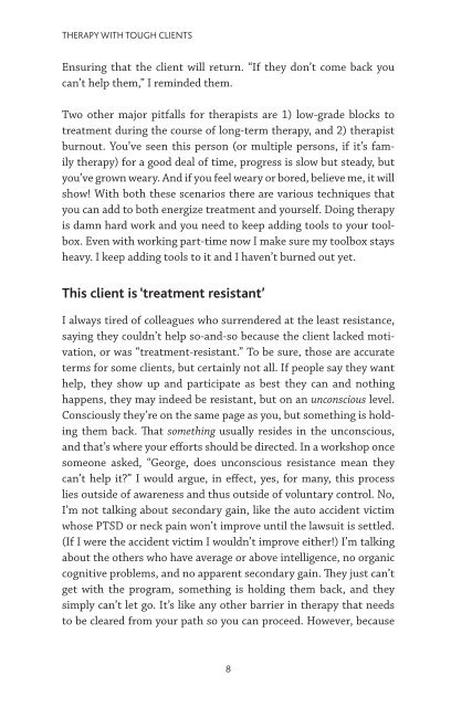 Therapy Tough Clients