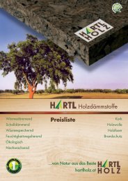 Preisliste - Hartl Holz