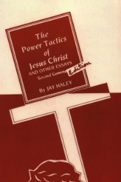 The Power Tactics of Jesus Christ