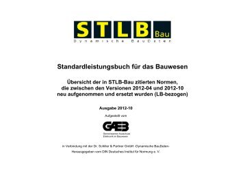 Standardleistungsbuch für das Bauwesen ... - DBD-Online.de