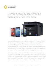U-Print Secure Mobile Printing makes your hotel the hero
