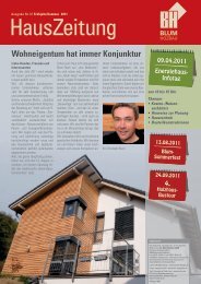 Wohneigentum hat immer Konjunktur - Ch. Blum Holzbau GmbH