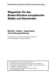 Wegweiser für das Boden-Bündnis europäischer Städte und Gemeinden