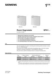 1518 Room Hygrostats QFA1â¦ - Azimut Kft.