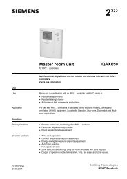 2722 Master room unit QAX850