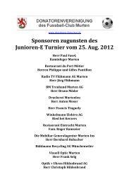 Sponsoren - Donatoren FC Murten