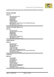 Adressen der Konsularischen Vertretungen in Bayern
