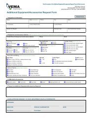 Additional Equipment/Accessories Request Form - Vehicle and ...