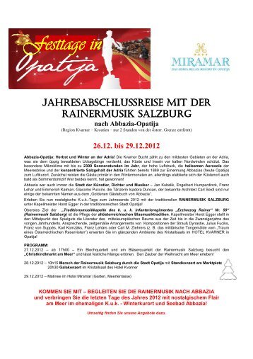 26.12. bis 29.12.2012 - Hotel Miramar