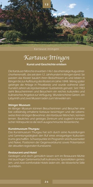 in der strahlenden Bilderwelt des Mittelalters - Tourismus Untersee ...