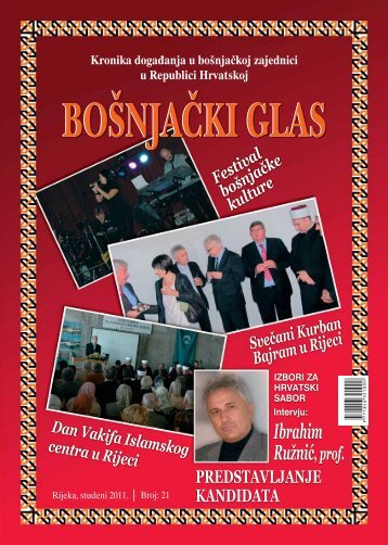 boÅ¡njaÄki glas 21 - VijeÄe boÅ¡njaÄke nacionalne manjine Grada ...