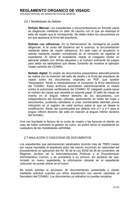 COLEGIO OFICIAL DE ARQUITECTOS DE MURCIA