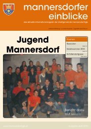 mannersdorfer einblicke - Mannersdorf am Leithagebirge