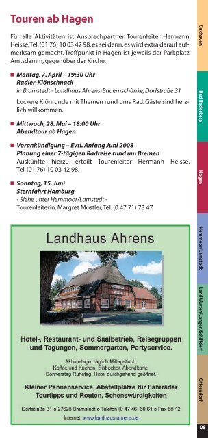 Touren & Aktionen im Cuxland