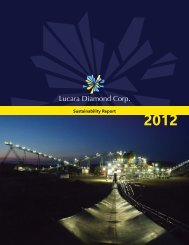 2012 Sustainability Report - Lucara Diamond Corp.