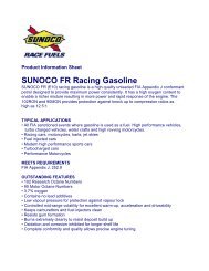 SUNOCO FR Racing Gasoline - Horag