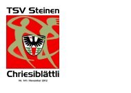 Nr. 141 / November 2012 - TSV Steinen