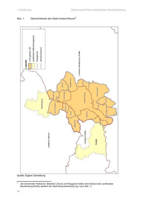 Rahmenplan Stadt-Umland-Raum Neubrandenburg