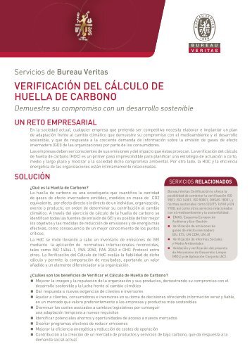 VERIFICACIÓN DEL CÁLCULO DE HUELLA DE CARBONO
