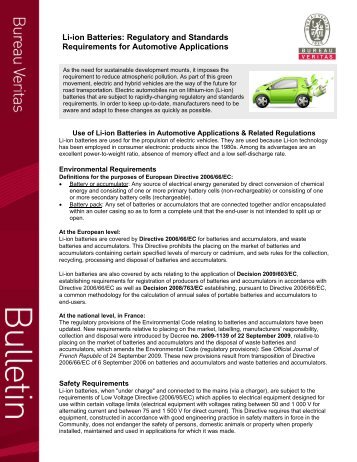 download printer friendly version of Bulletin - Bureau Veritas