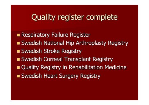 Swedish registers