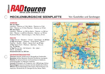 mecklenburgische seenplatte - Radtouren Magazin